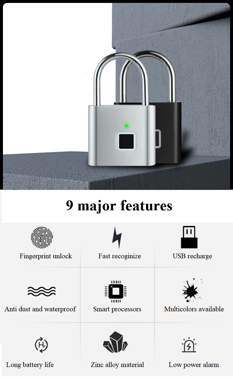 mini candenas emprinte digital features