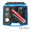 Valisette de diffraction/interférences avec laser rouge Premium