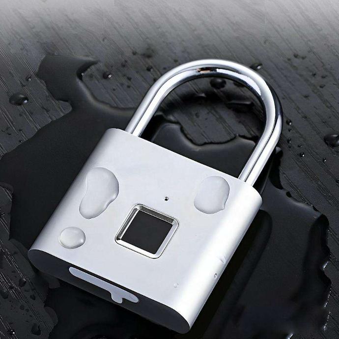 [800146] Mini Waterproof Padlock with Biometric Fingerprint