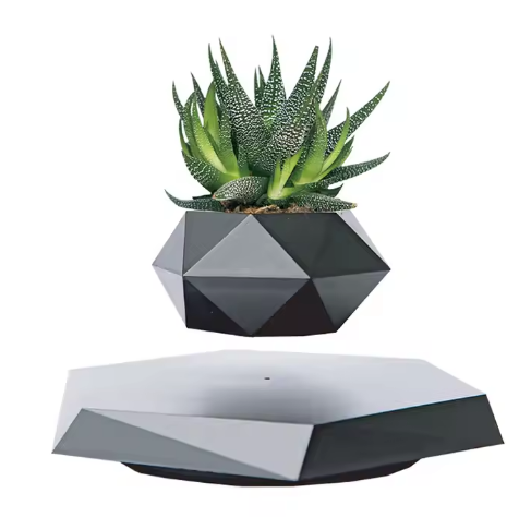 Pot de fleur en lévitation