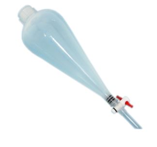 [800169] Ampoule à décanter conique en polypropylène 250 mL